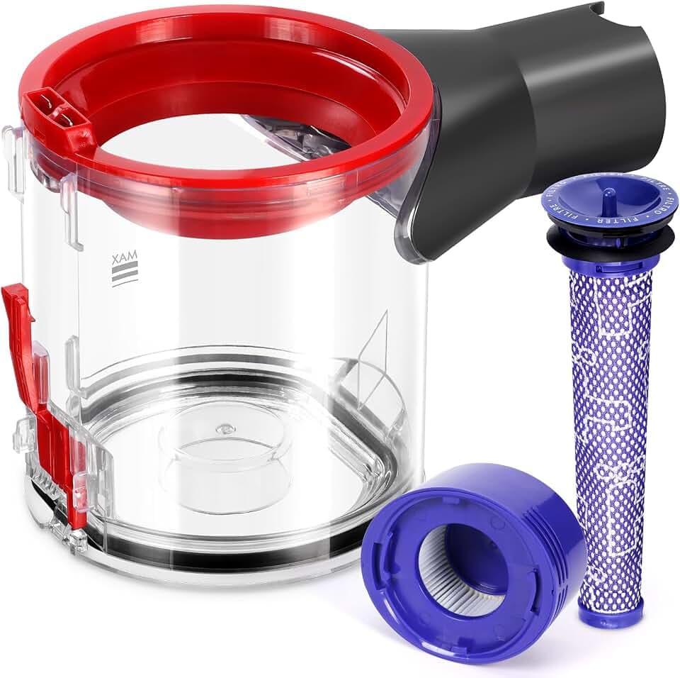 Upgraded V8 Replacement Dust Bin Compatible with Dyson V7 V8 Vacuum Cleaner