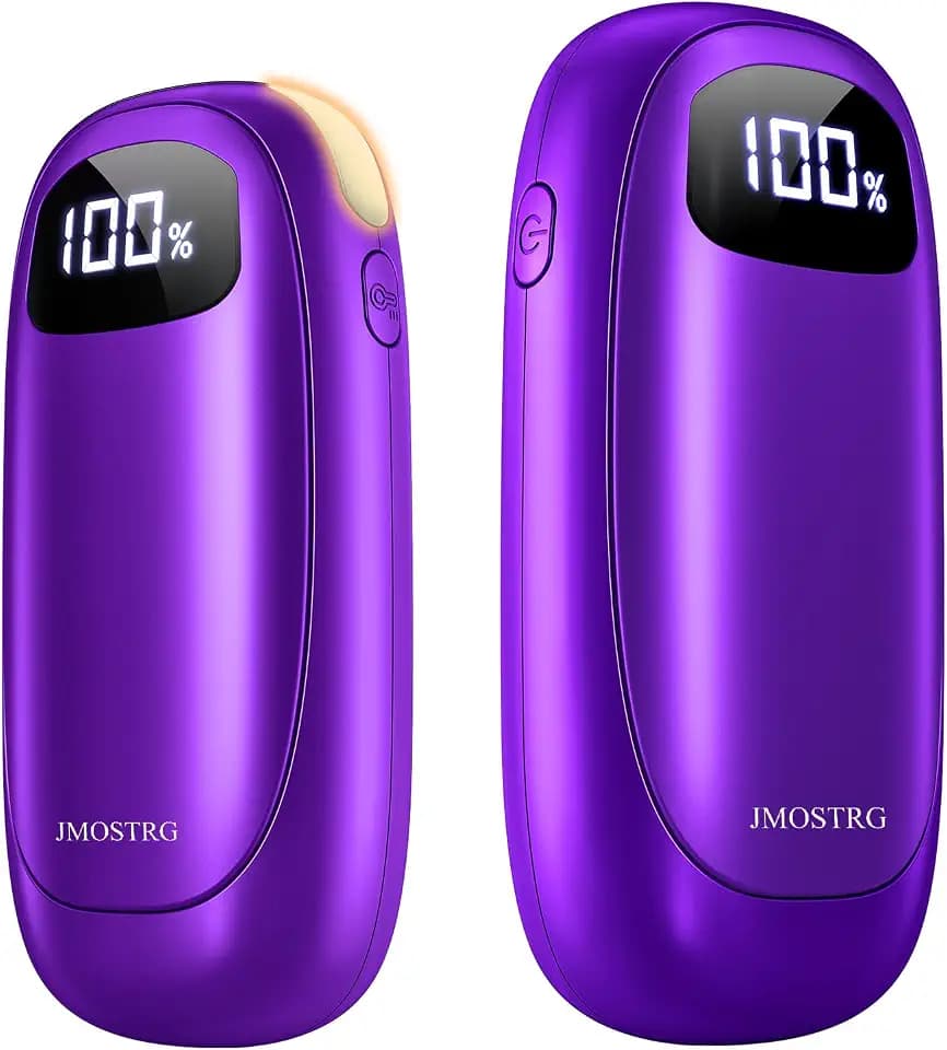 Hand Wamrers Rechargeable, Dual-Sided Heating, LED Display & Flashlight
