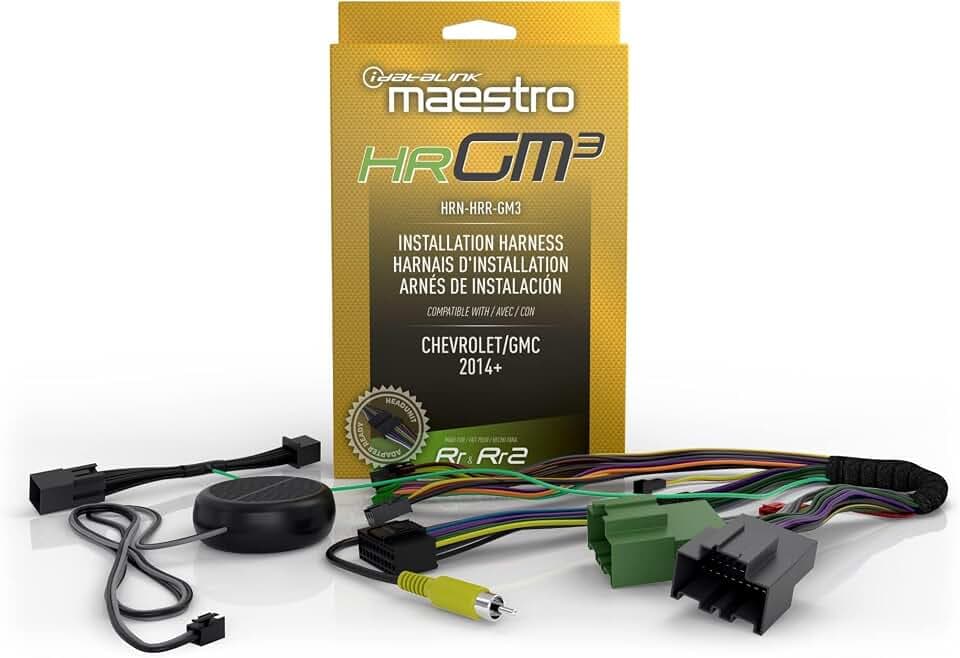 Idatalink Maestro for Compatible GM and Chevrolet Vehicles (2014+) HRN-HRR-GM3 Plug and Play Installation Harness with Speaker - Headunit Adpater Ready