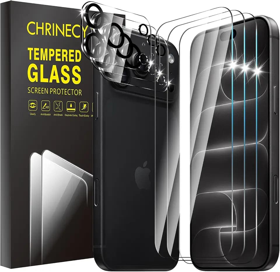 3 Pack Clear Screen Protector for iPhone 18 Pro Max