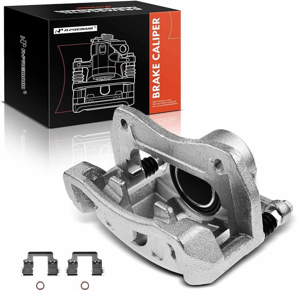 A-Premium Disc Brake Caliper Assembly with Bracket Compatible with Select Hyundai & Kia Models - Tucson 2016-2021, Sportage 2017-2020, 1.6L 2.0L 2.4L - Front Right Passenger Side