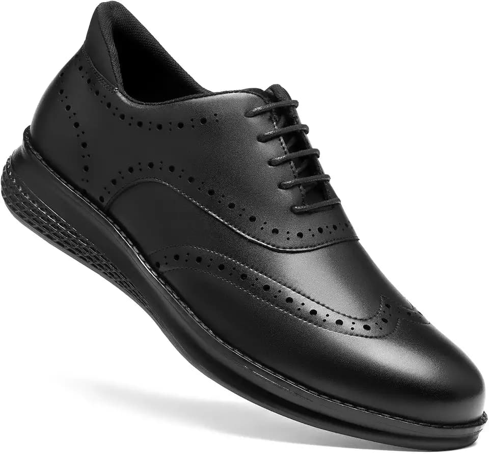 HEEZ Men's Dress Sneakers Casual Dress Shoes Comfortable Oxfords for Men