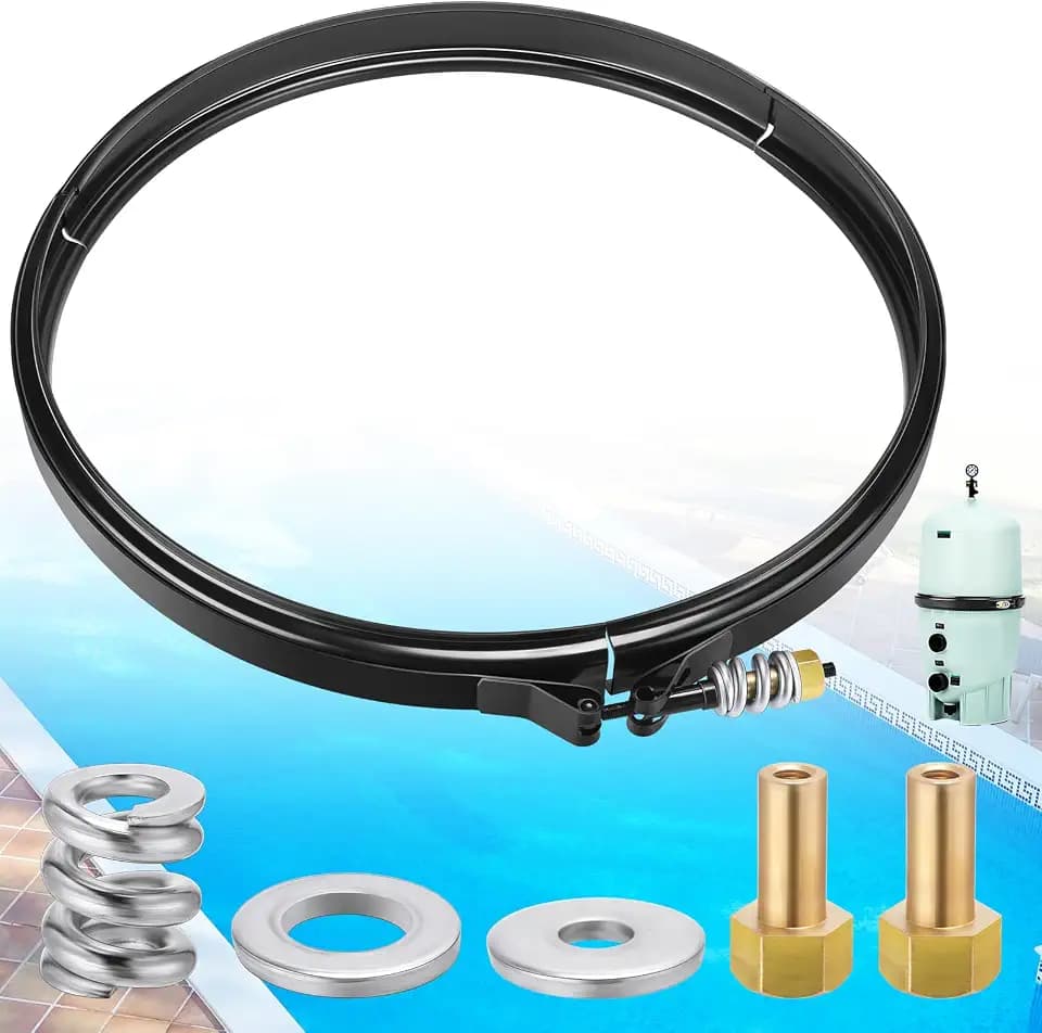 JaGely 190003 Pool Filter Clamp Kit Pool Filter Tension Control Clamp Kit
