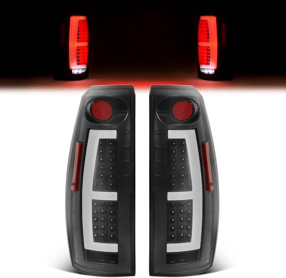 HECASA 2Pcs Tail Lights LED Compatible with 2007-2013 Avalanche