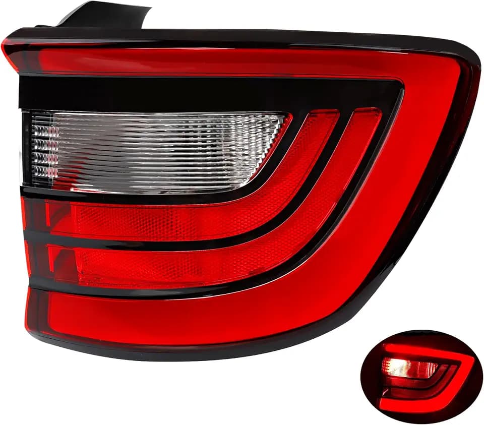 LED Tail light Right Compatible with 2014-2023 Dodge Durango Passenger Outer Side, Replace 68155948AC 68272126AA -Rear Driving Running Lamps Brake Turn Signal Lamp