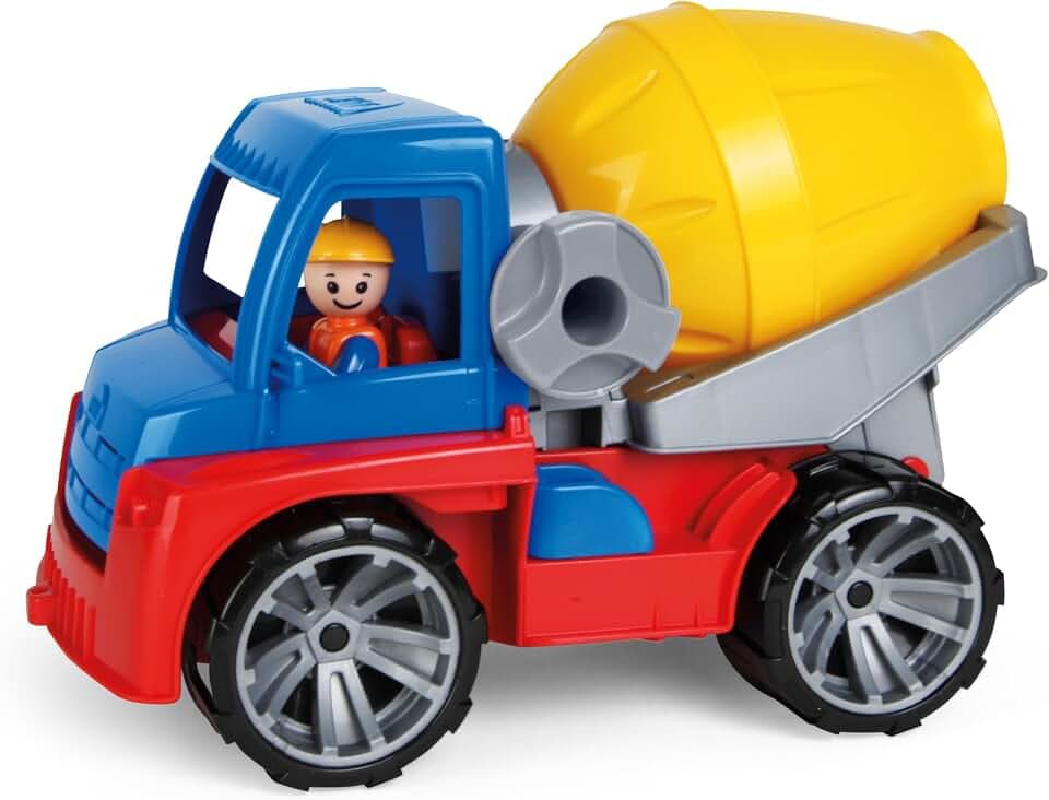 Lena SIMM Spielwaren 04413 - Truxx Betonmischer, ca. 29 cm und Spielfigur