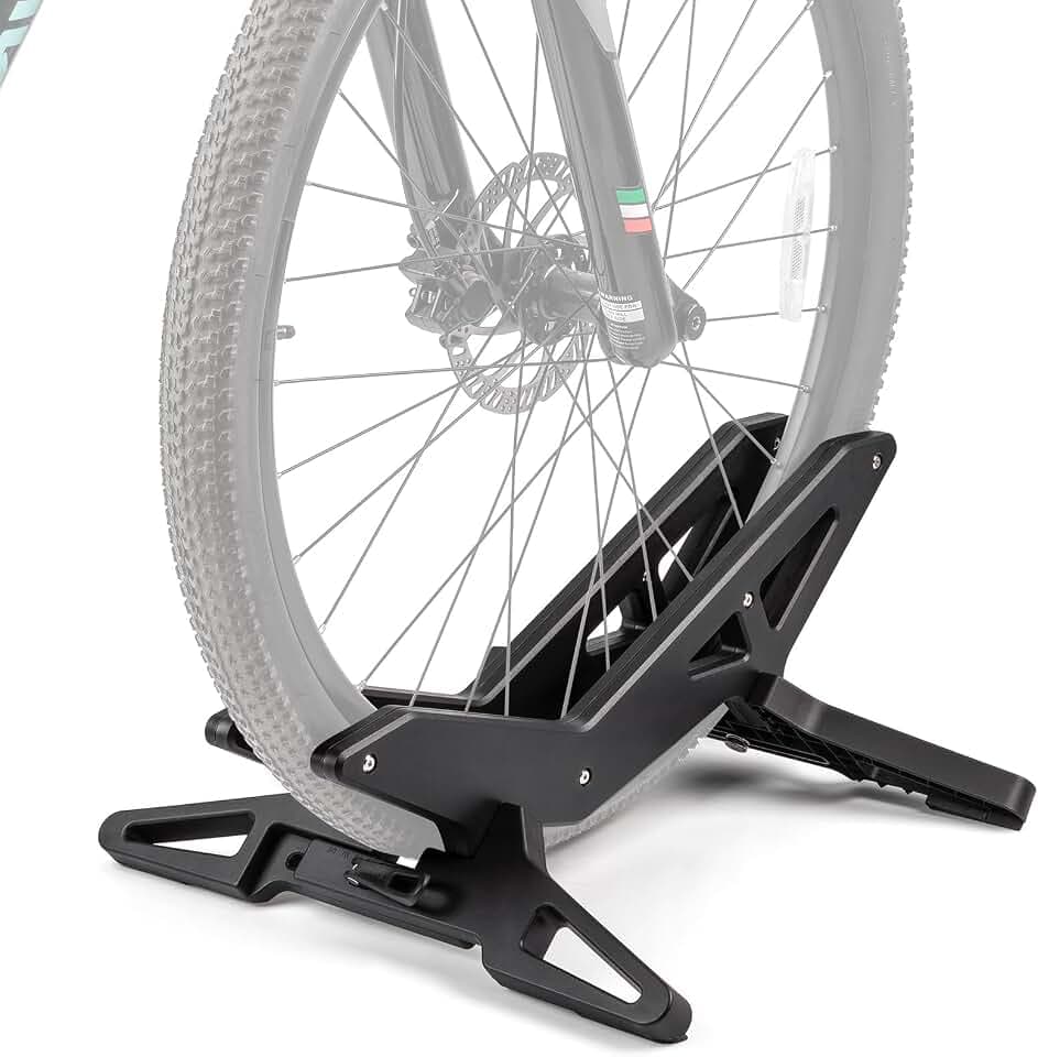 Fahrradständer - Universal Boden Fahrradständer für Mountainbike/Rennrad- Kompatibel mit Reifenbreiten 30–80 mm, ABS mit Gummifüßen (20kg Tragkraft)