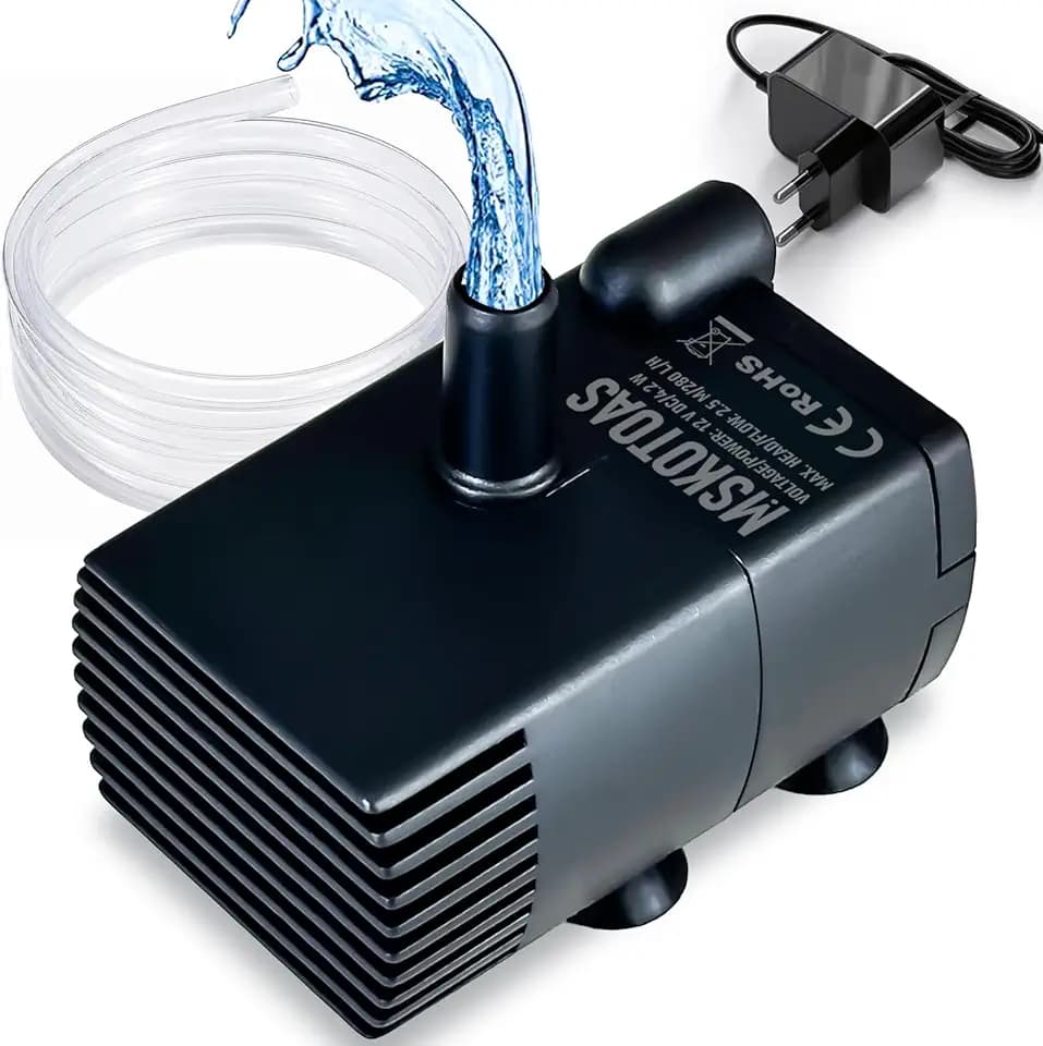 Automatische kleine Tauchpumpe mit Wassersensor, 2,5m 280L/h Mini-Kondensatpumpe, Wasserablauf für Entfeuchter, Klimaanlage, Eismaschine, Keller, Bautrockner, automatisches Ein Aus