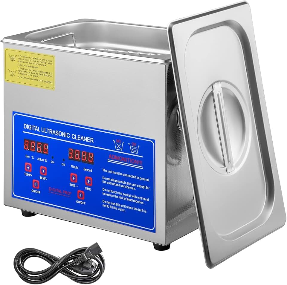 Ultraschallreiniger für Schmuck, 1,3°l/2°l/3°l/6°l/10°l/15°l/22°l/30°l, Profigerät, Hochdruckreiniger, Digitalanzeige, 3L, 1