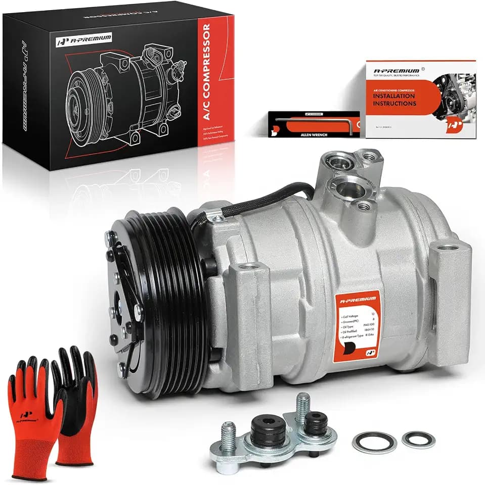 A-Premium Air Conditioner AC Compressor with Clutch