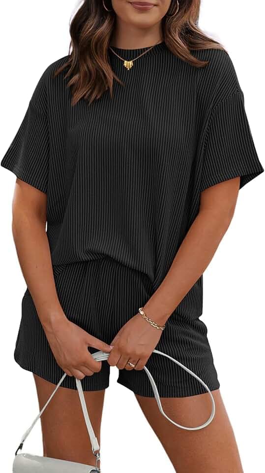 RUBZOOF 2 Piece Sets for Women Summer Outfits Lounge Sets