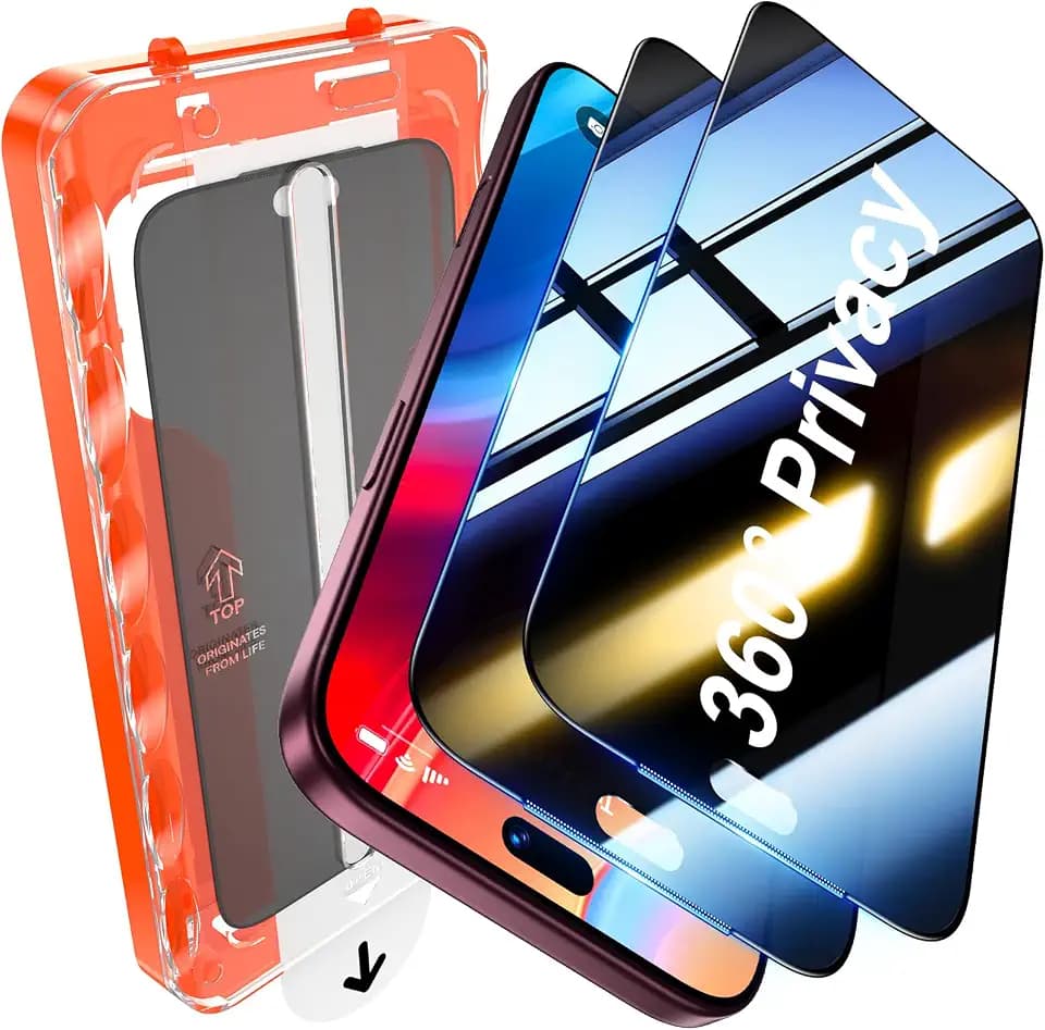 UniqueMe for iPhone 18 Pro Max 360° Privacy Screen Protector - 6.9 inch