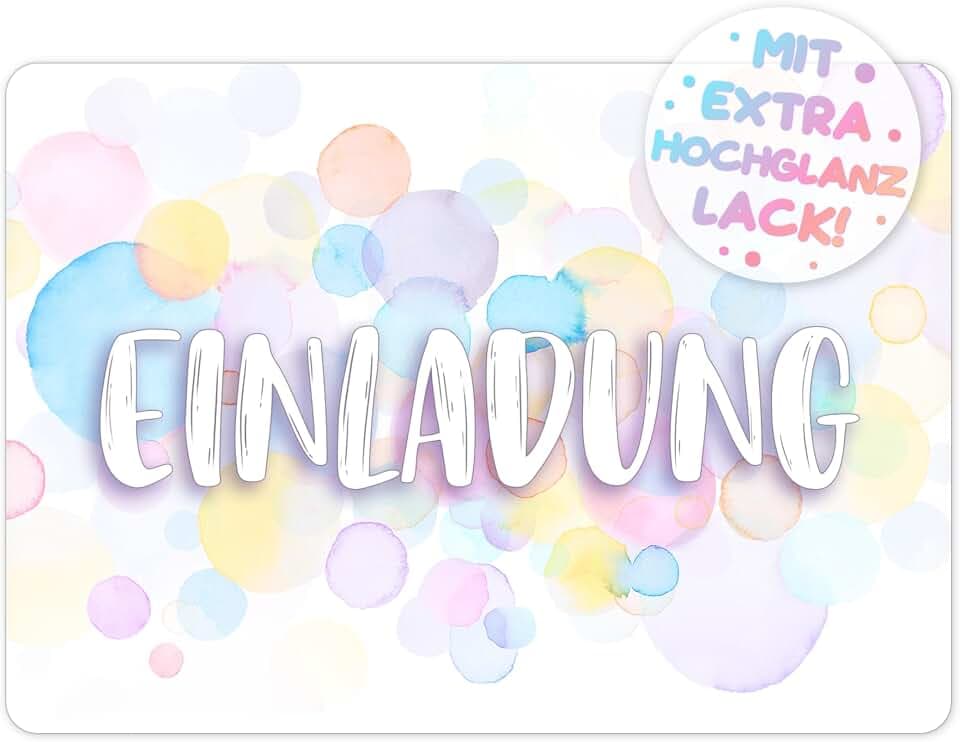 12x Aquarell EINLADUNGSKARTEN KINDERGEBURTSTAG Mädchen Junge - die bunten PARTY Karten sind die Splash EINLADUNG Kinder Jungen GEBURTSTAG Regenbogen PARTYEINLADUNG GEBURTSTAGSPARTY Jugendweihe Taufe