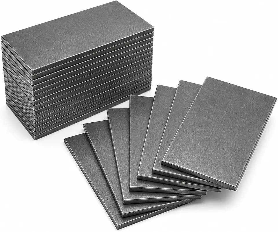 24 Pcs Welding Coupons, 2 x 4 in 11 Gauge Mild Steel Plates