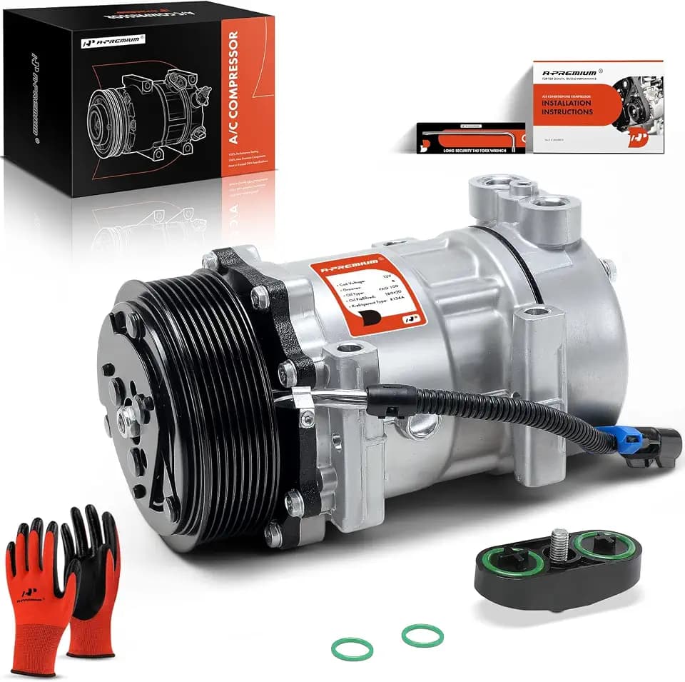 A-Premium Air Conditioner AC Compressor with Clutch