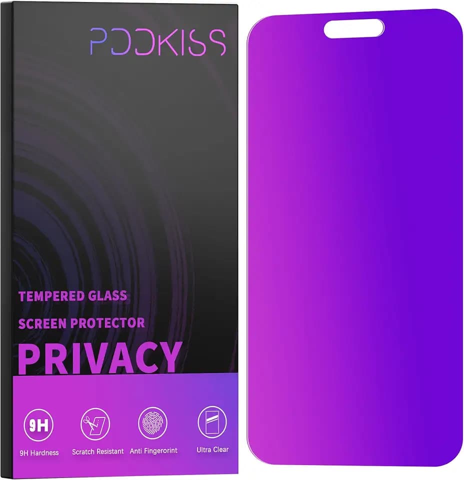 PDDKISS Compatible for iPhone 15 Plus/16 Plus Privacy Screen Protector