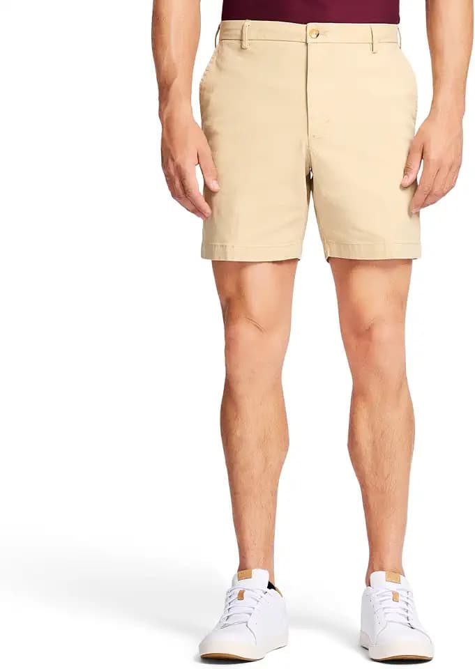 Izod Men's Saltwater Stretch 7" Chino Short