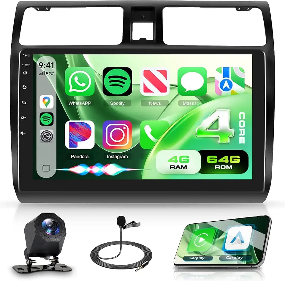 Rimoody 4G+64G Android Car Radio for Suzuki Swift Stereo 2005-2010 Carplay