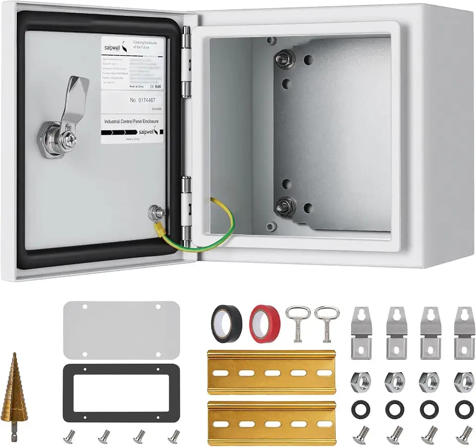 8x8x6 NEMA 4X Electrical Enclosure Metal Outdoor Enclosure Box