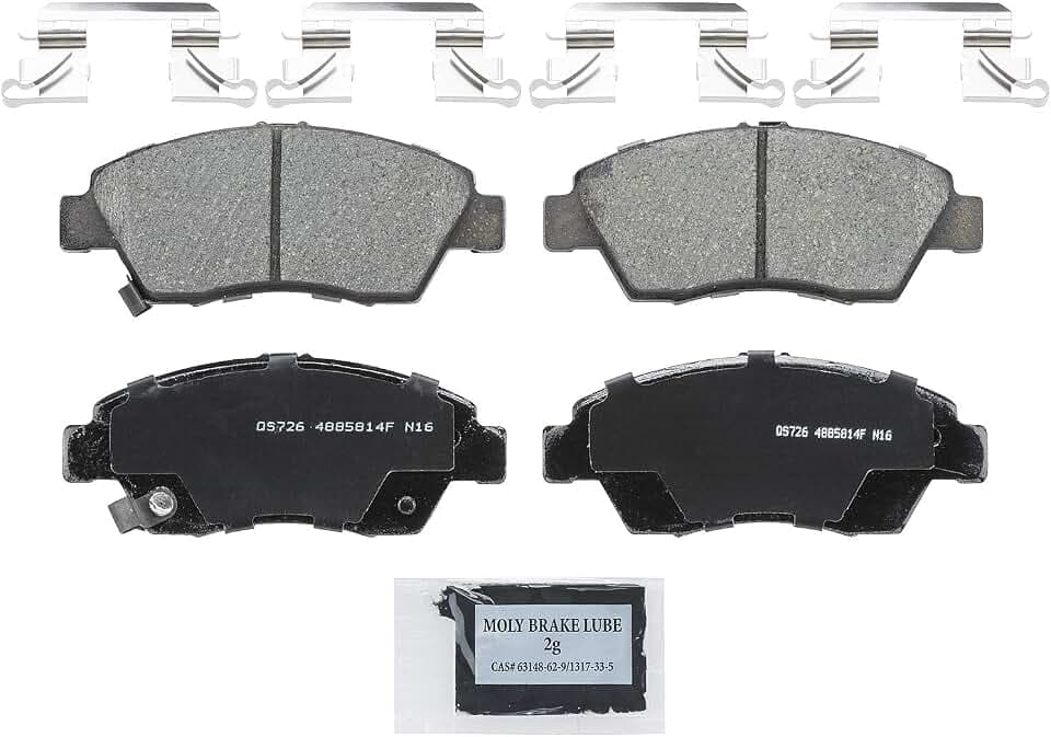 Wagner QS ZD1783 Disc Brake Pad Set, Chamfered Edges for Smooth, Quiet Stops, Fits 2015–2020 Honda Fit