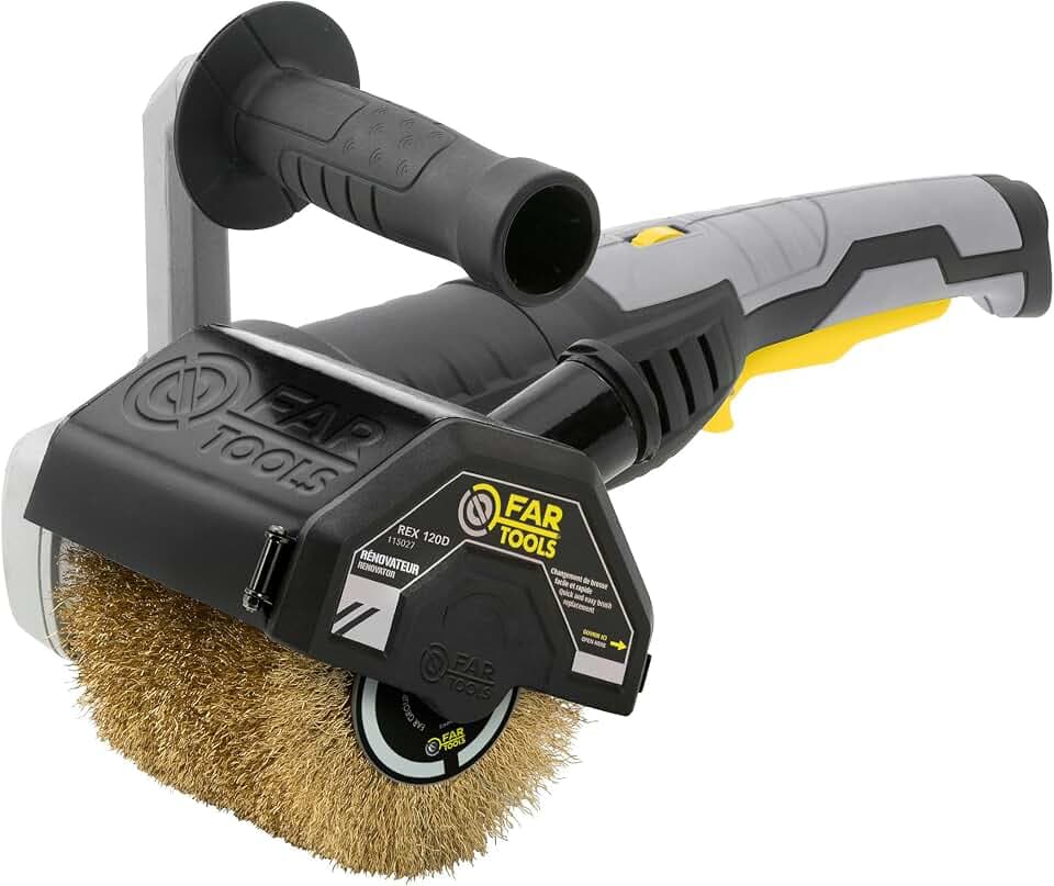 Fartools REX 120 Schleifmaschine für Außenrenovierungen, 1300 W, Schwarz, Norme