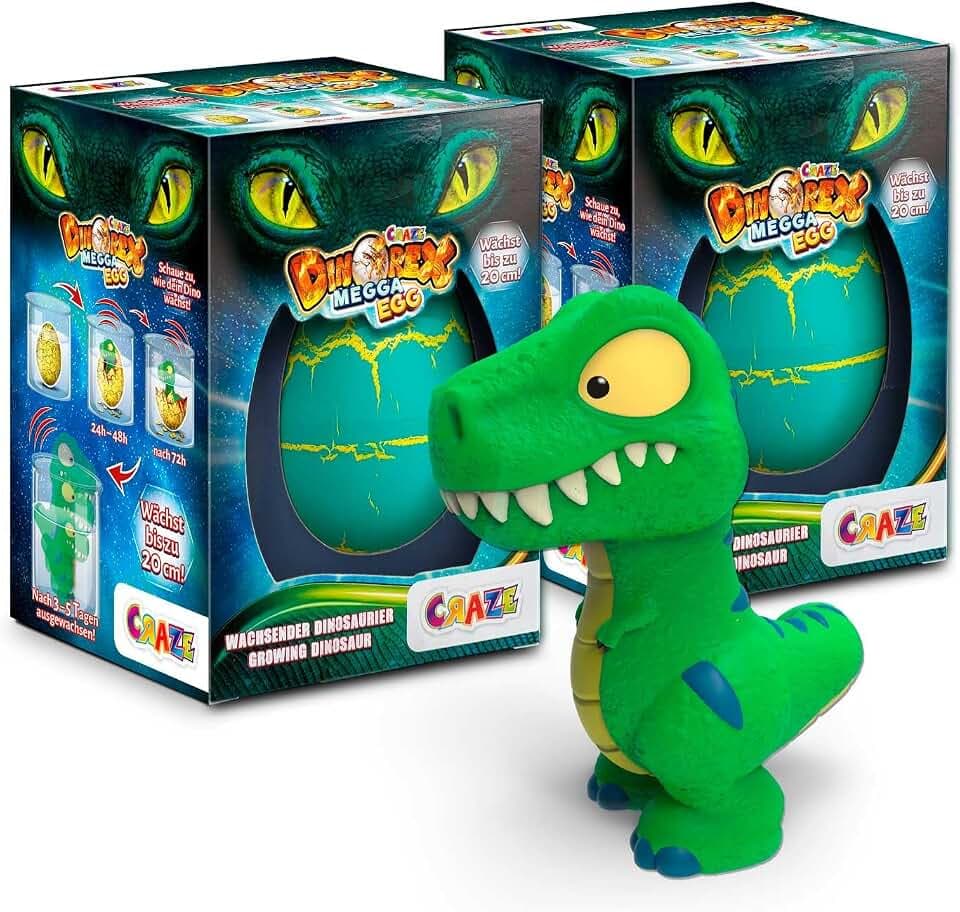 MEGGA EGG 2x Magic Growing Egg , Dino Eier die im Wasser Schlüpfen - Ei zum ins Wasser Legen XXL