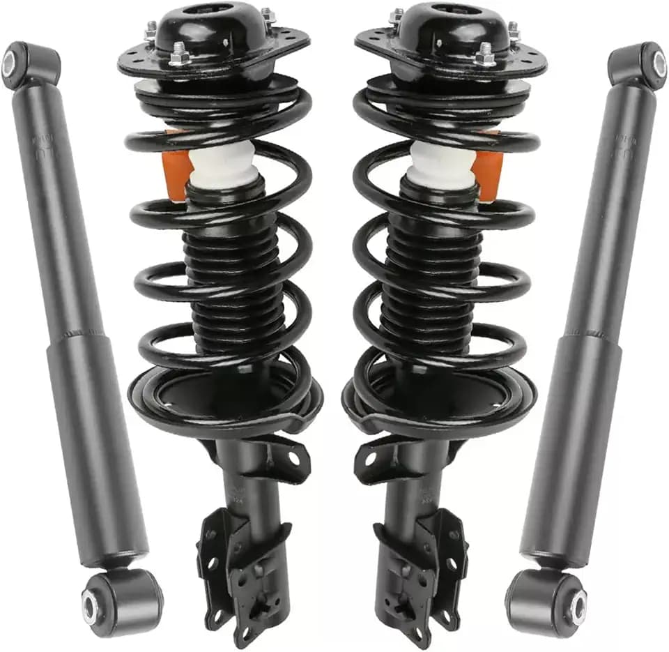 MOSTPLUS 4PCS Complete Struts Shock Assembly Compatible for Pontiac 2007-09 G5 2005-06 Pursuit 349043