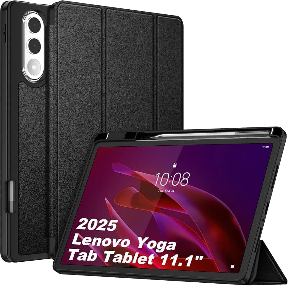Fintie Hülle für Lenovo Yoga 11.1 Zoll 2025 (TB710FU), Schwarz