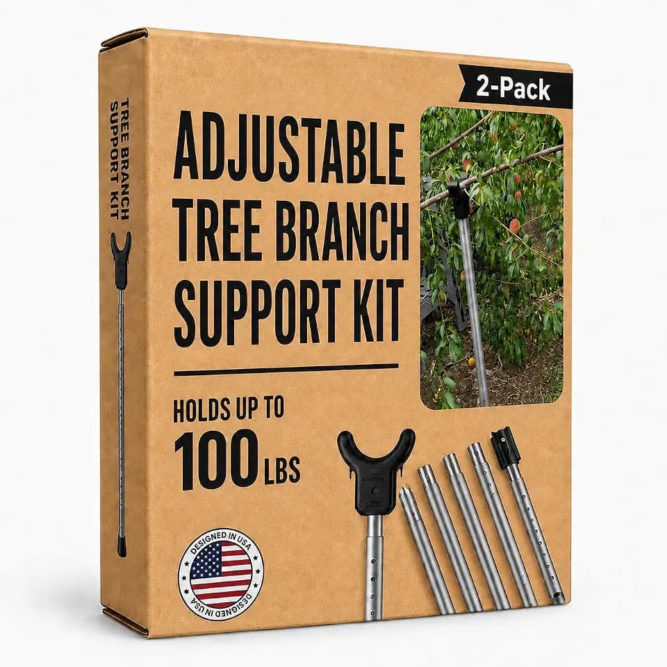 Tree Branch Support Pole & Crutch – Protect Limbs from Breaking (2-Pack)