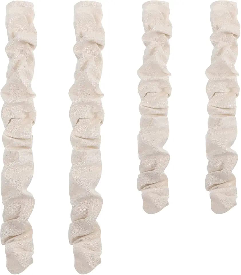 4 Pcs Fabric Cord Cover 6 Feet and 4 Feet Chain Cable Sleeve Chandelier Lighting Wire Cord Cover for Lamps Light Fixtures Lighting Wires Cable Management