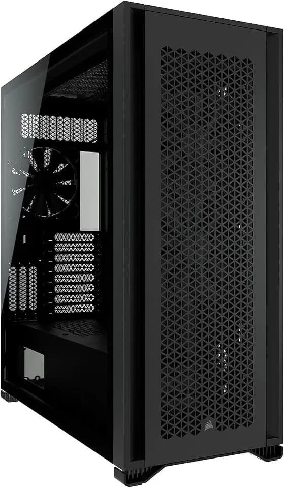 CORSAIR 7000D Airflow Full-Tower ATX PC Case – High-Airflow Front Panel – Spacious Interior – Easy Cable Management – 3X 140mm AirGuide Fans with PWM Repeater Included – Black