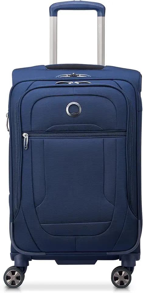 DELSEY PARIS Helium DLX, 20 Inch Carry-On Softside Luggage, Navy Blue