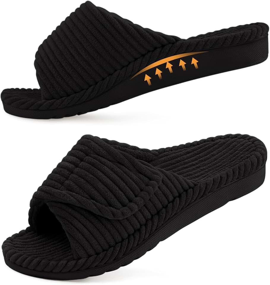 Litfun Orthopedic Slippers for Women Arch Support House Shoes