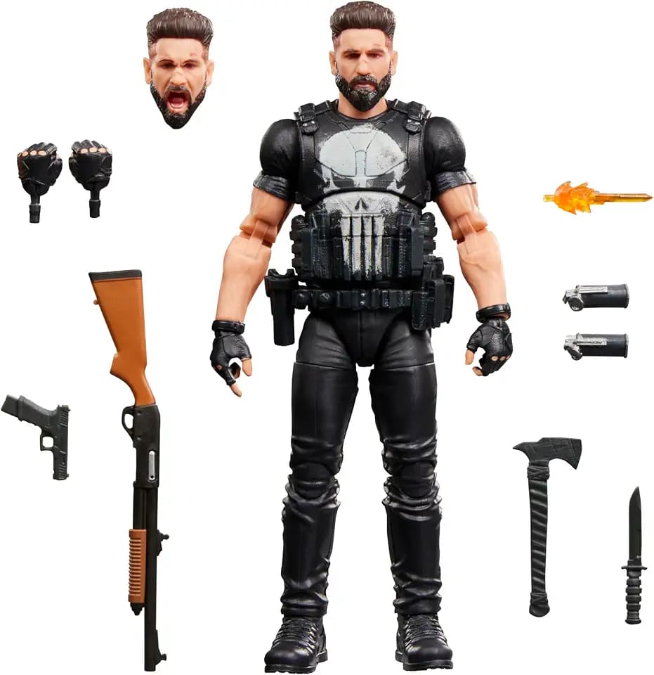 Marvel Legends Series Punisher, The Punisher Action-Figur Set zum Sammeln (15 cm)