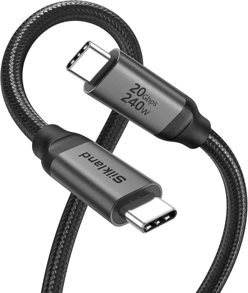 Silkland USB C Monitor Display Cable 4FT, 8K@30Hz, 4K@144Hz/120Hz, 4K@60Hz