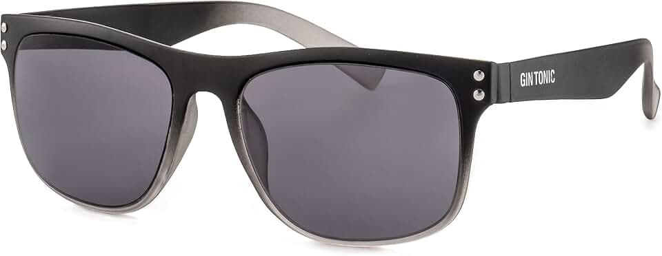 Gin Tonic Eckige Herren Sonnenbrille/Leichte Sonnenbrille mit verspiegelten Gläsern im sportlichen Design