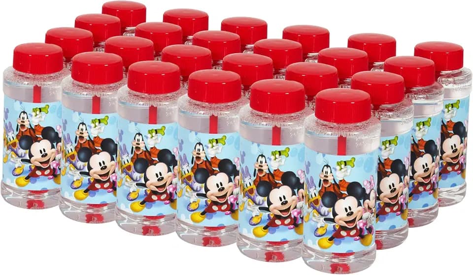Mickey Mouse 4-Ounce Bubbles Party Toy with Wand (Pack of 24)