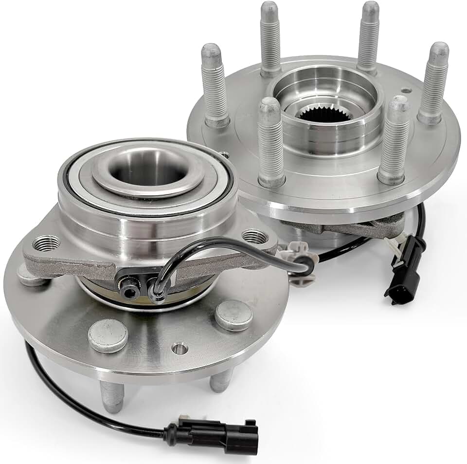 Pair 515160 4WD Front Wheel Bearing Hub Assembly Compatible with Cadillac Escalade ESV XTS, for Chevy Silverado 1500 Suburban Tahoe 2015-2020, for GMC Sierra 1500 14-18 Yukon/Yukon XL, 6 Lugs w/ABS
