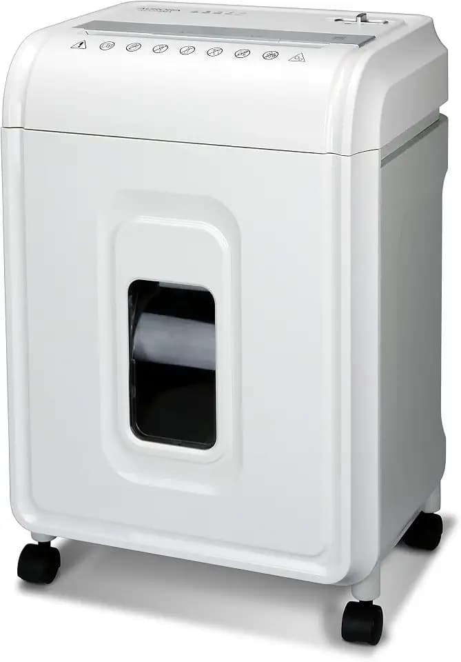 Aurora Professional Grade 12-Sheet Micro-Cut Paper and CD/Credit Card Shredder/ 60 Minutes Continuous Run Time, White/Gray