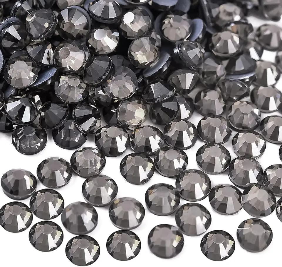 Hotfix Strasssteine Black Diamond 288Stk SS30 für Textilien