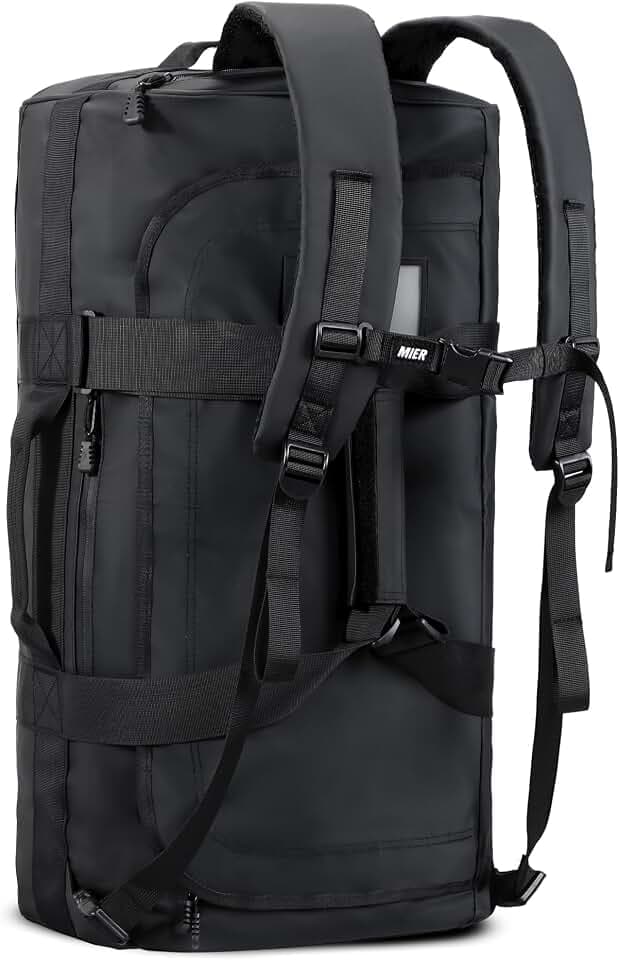 MIER 40L/60L/90L Water Resistant Backpack Duffel, Heavy Duty Duffle Bags