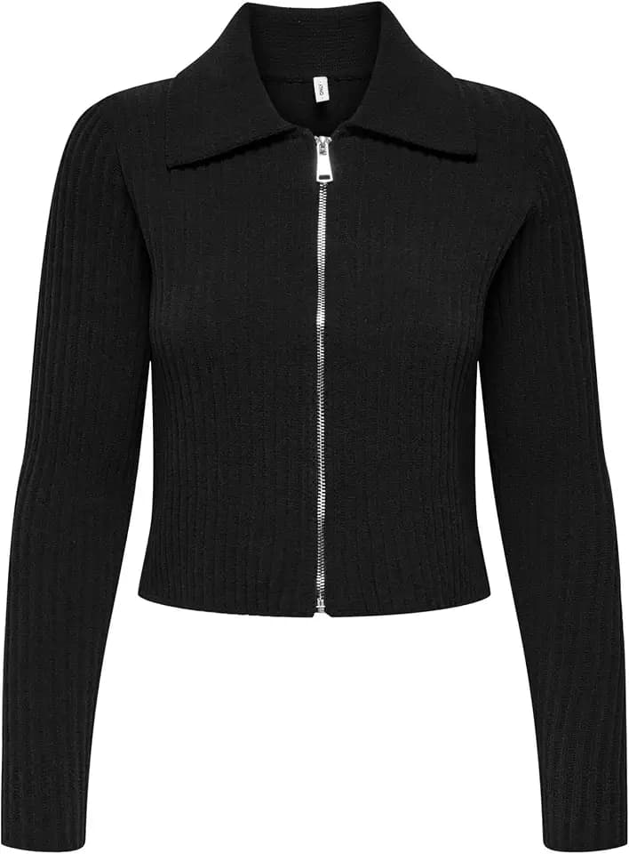 ONLY Damen Onlelly Life Ls Polo Zip Cardigan Cc KNT Onlelly Life Ls Polo Zip Cardigan Cc KNT (1er Pack)