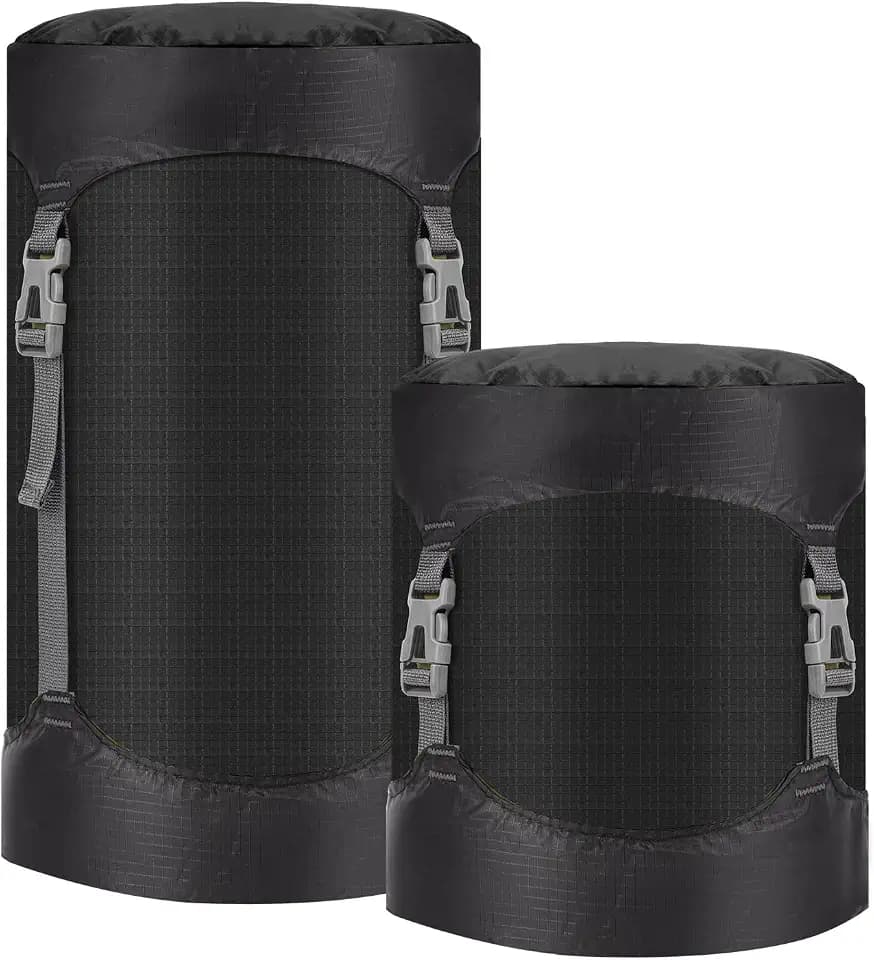 Risipu Kompressionssack, 8 l, 15 l, 25 l, 35 l, 52 l, ideal für Kompressionssack, wasserdichte Outdoor-Aufbewahrungstasche für Rucksackreisen, Reisen, Wandern und Camping