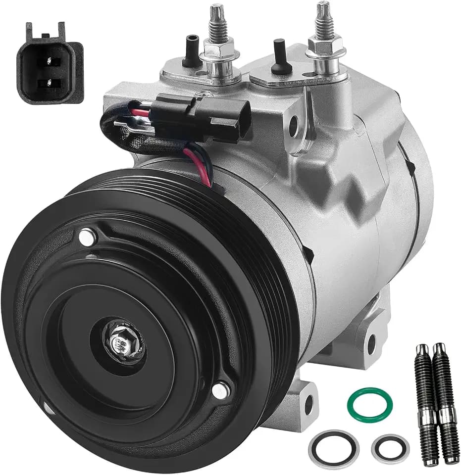 BDFHYK 68192 Air Conditioning A/C Compressor Compatible with Ford Expedition F-150 2007-2014, F-250 F-350 F-450 F-550 Super Duty, F53, Compatible with Lincoln Navigator Mark LT 2007-2008