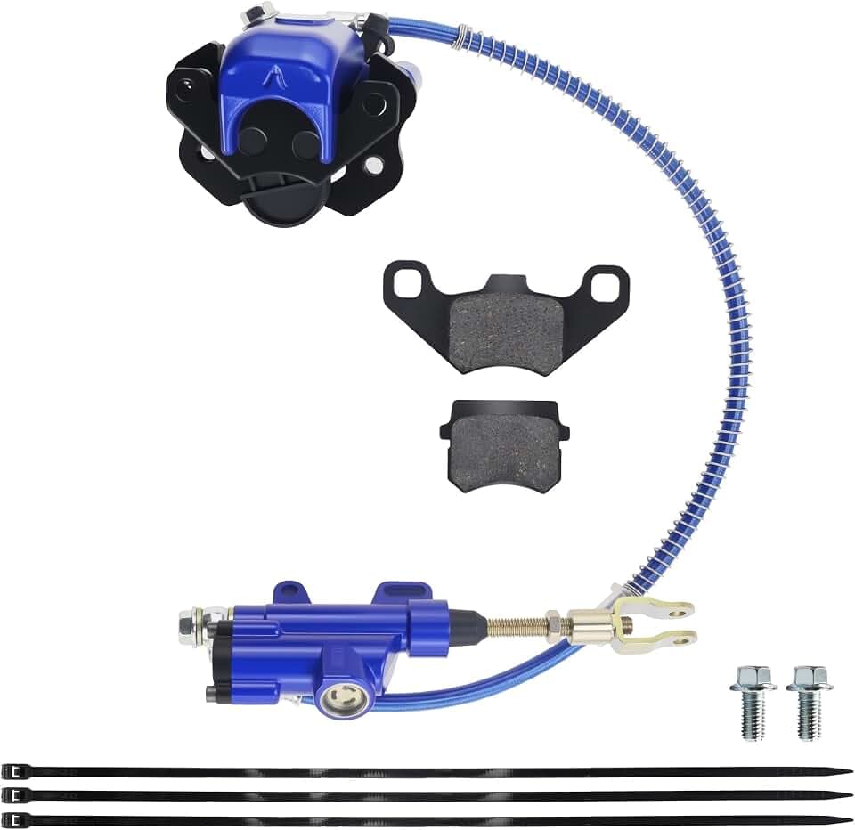 PRO BAT Rear Brake Master Cylinder Caliper With Brake Pad Assembly