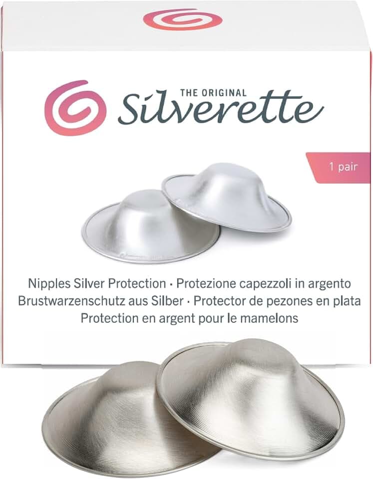 Silverette das Original, Brustwarzenschutz aus massivem Sterlingsilber (Nicht EINFACH VERSILBERT): Schutz für Brustwarzen stillender Mütter. 4 Größen: Small, Small+O-Feel, M, M+O-Feel
