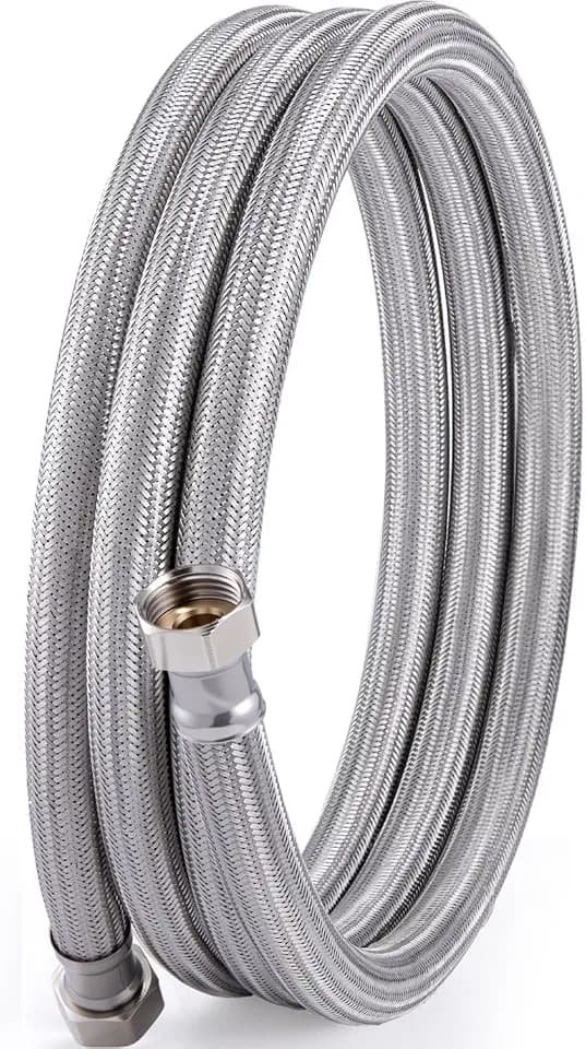 10ft x 5/8" ID Garden Leader Hose,Stainless Steel Braided Layer Water Hose
