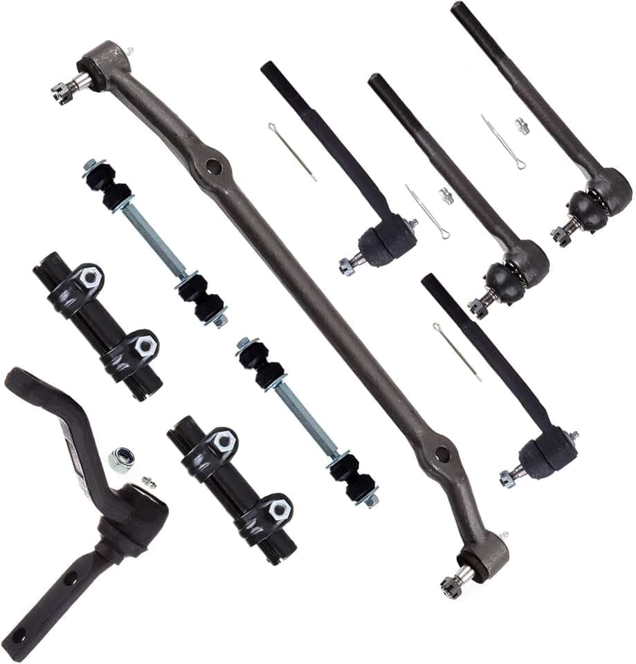 SCITOO 10-Pc Set Suspension Kit For Buick Century Regal For Chevy El Camino For Malibu Monte Carlo For Gmc Caballero For Oldsmobile For Pontiac Center Link,Idler Arm,Sway Bar Link,Tie Rod End
