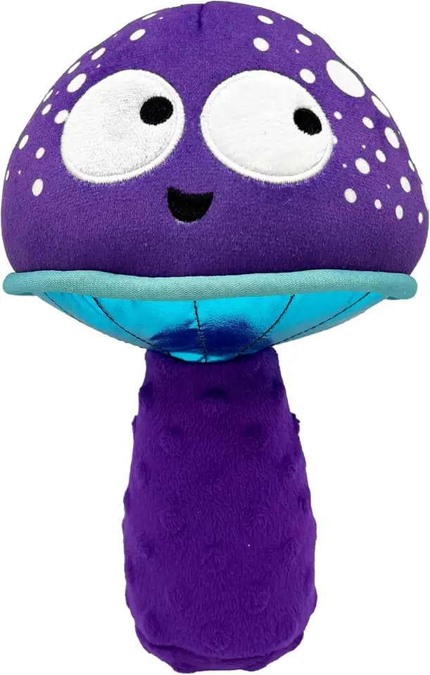 Huxley & Kent Power Plush Squeaky Dog Toy, Mellow Mushroom, Large