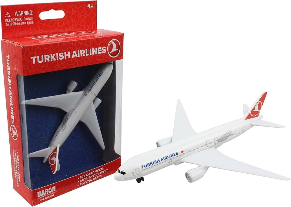 Herpa Toys Single Airplane Turkish Airlines, kleiner Maßstab, Flugzeug Modell, Sammeln, Spielen, Spielzeug Miniaturmodell aus Kunststoff - für Kinder ab 3 Jahren!